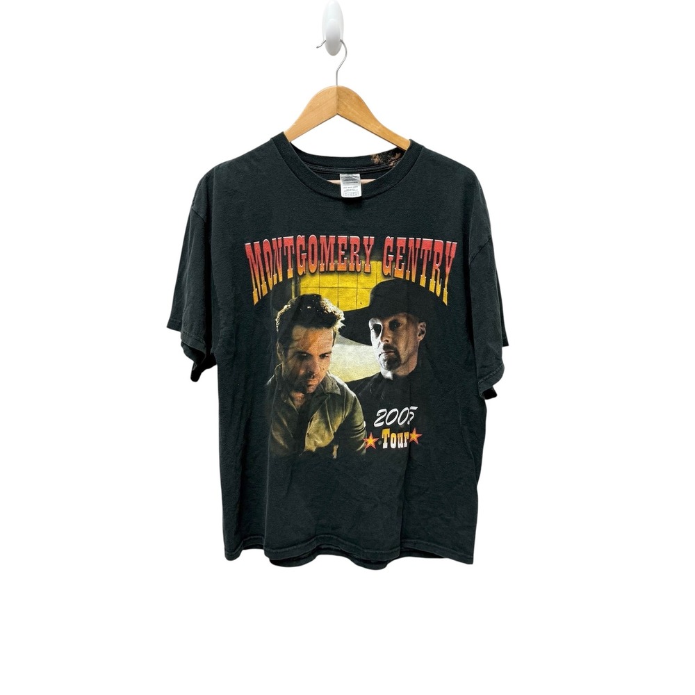 Montgomery Gentry 2005 Tour T-Shirt XL Mens‎ Black Country Music Band